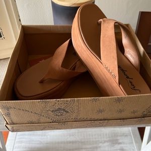 Free people platform flip flops